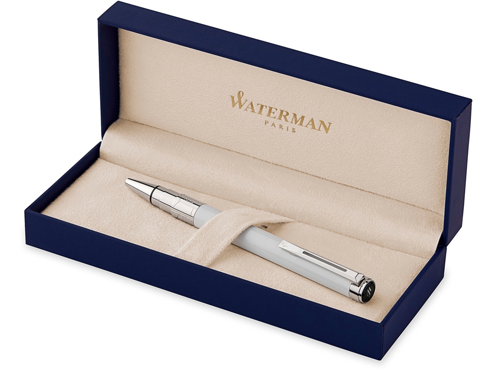 Ручка шариковая Waterman Perspective Pure White CT M, белый/серебристый Ручка шариковая Waterman Perspective Pure White CT M, белый/серебристый