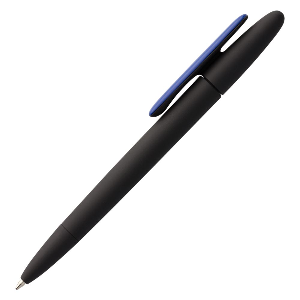 Ручка шариковая Prodir DS5 TRR-P Soft Touch, черная с синим Ручка шариковая Prodir DS5 TRR-P Soft Touch, черная с синим