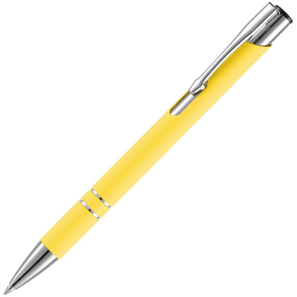 Ручка шариковая Keskus Soft Touch, желтая Ручка шариковая Keskus Soft Touch, желтая
