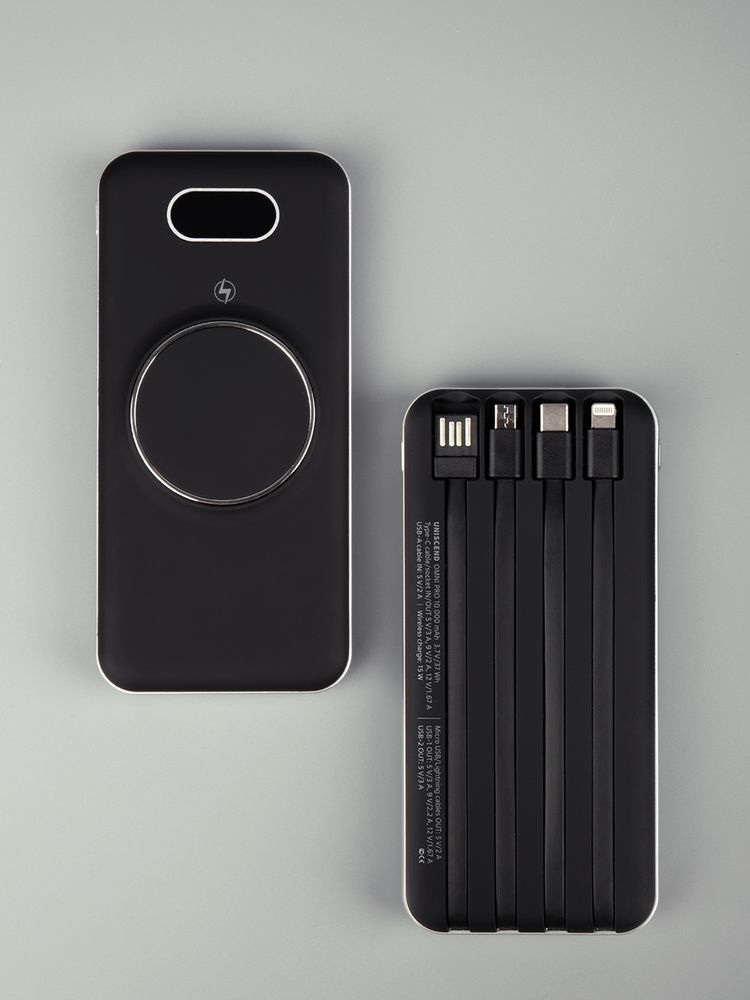 Внешний аккумулятор Omni Pro 10000 мАч, черный Внешний аккумулятор Omni Pro 10000 мАч, черный
