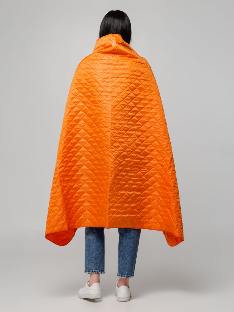 Плед-пончо для пикника SnapCoat, оранжевый Плед-пончо для пикника SnapCoat, оранжевый