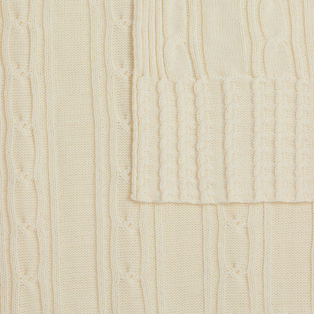 Плед Remitti, белый (молочный)