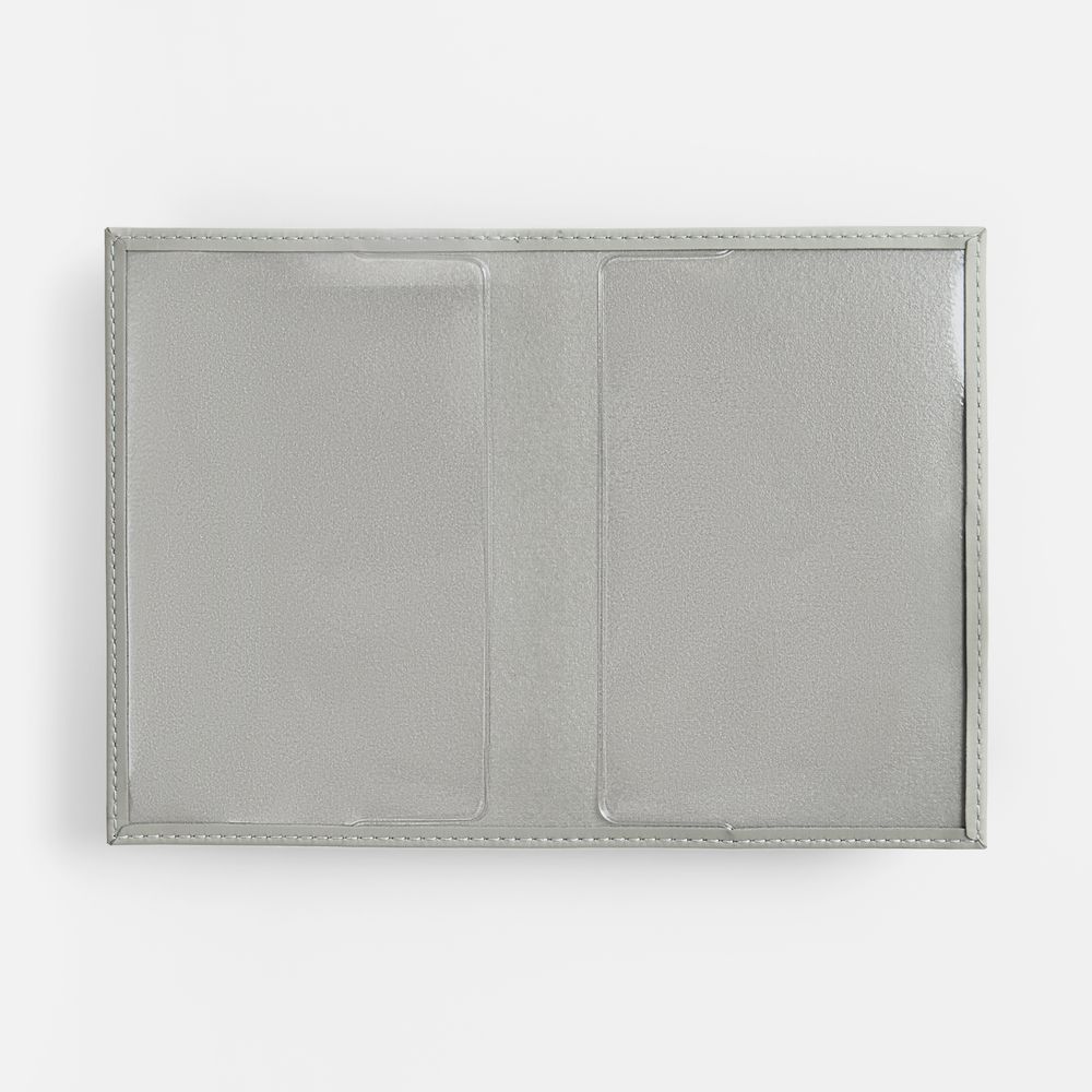 Обложка для паспорта Shall, ver. 2, серая