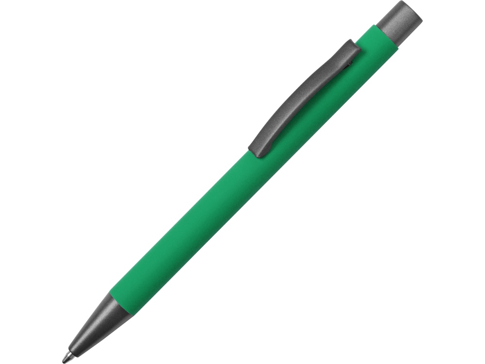 Ручка металлическая soft touch шариковая Tender, зеленый/серый Ручка металлическая soft touch шариковая Tender, зеленый/серый