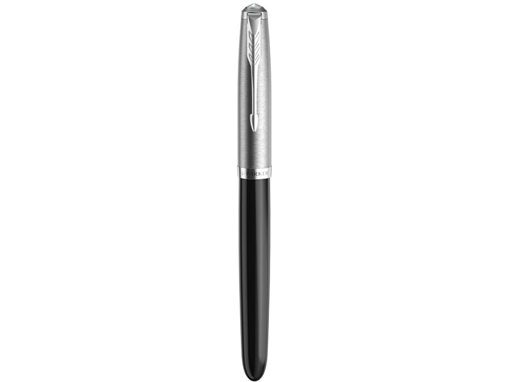 Перьевая ручка Parker 51 CORE BLACK CT, перо: F, цвет чернил: black, в подарочной упаковке. Перьевая ручка Parker 51 CORE BLACK CT, перо: F, цвет чернил: black, в подарочной упаковке.