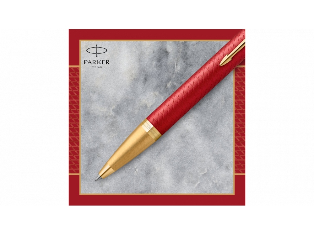 Шариковая ручка Parker IM Premium K318 Red GT, стержень: M, цвет чернил: blue, в подарочной упаковке. Шариковая ручка Parker IM Premium K318 Red GT, стержень: M, цвет чернил: blue, в подарочной упаковке.