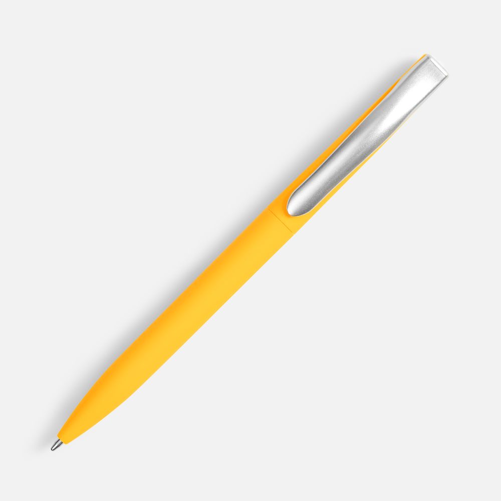 Ручка шариковая Pin Soft Touch, желтая Ручка шариковая Pin Soft Touch, желтая