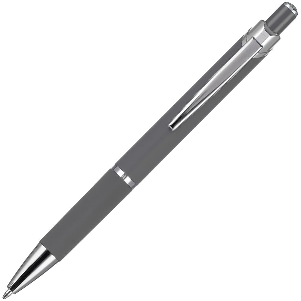 Ручка шариковая Chromos Soft Touch, серая Ручка шариковая Chromos Soft Touch, серая