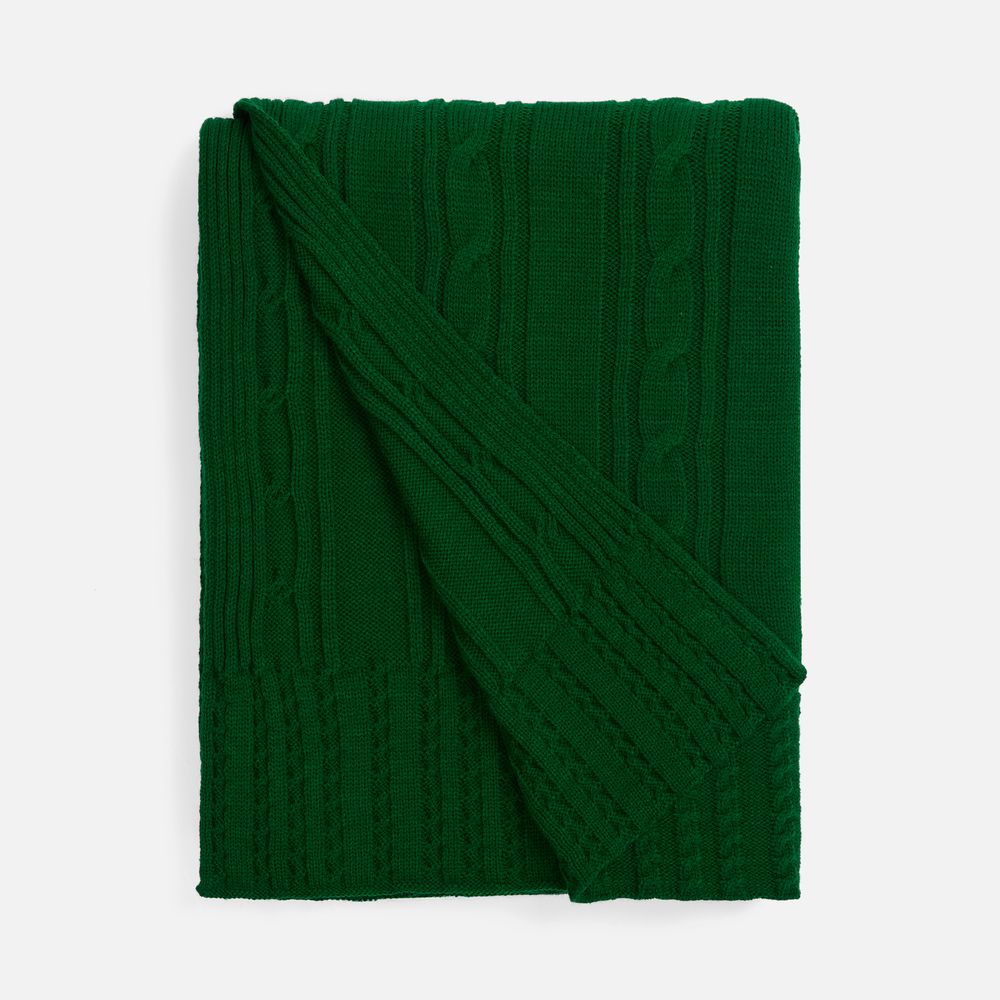 Плед Remitti, глубокий зеленый