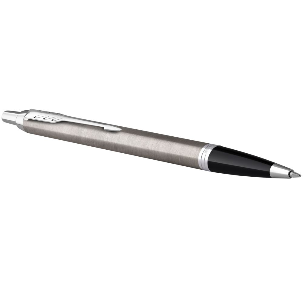 Ручка шариковая Parker IM Essential Stainless Steel CT, серебристая с черным Ручка шариковая Parker IM Essential Stainless Steel CT, серебристая с черным