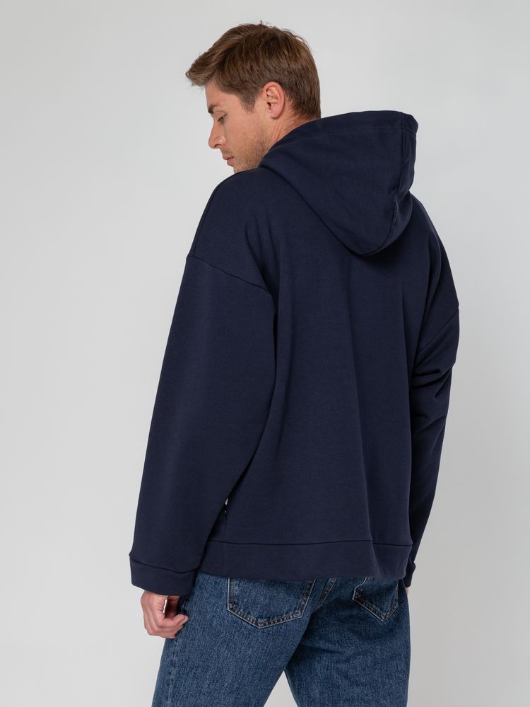 Худи унисекс оверсайз Seamark, темно-синее