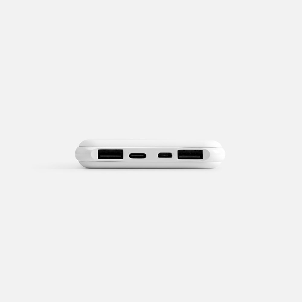 Аккумулятор с беспроводной зарядкой All Day Wireless, 10000 мАч, белый Аккумулятор с беспроводной зарядкой All Day Wireless, 10000 мАч, белый