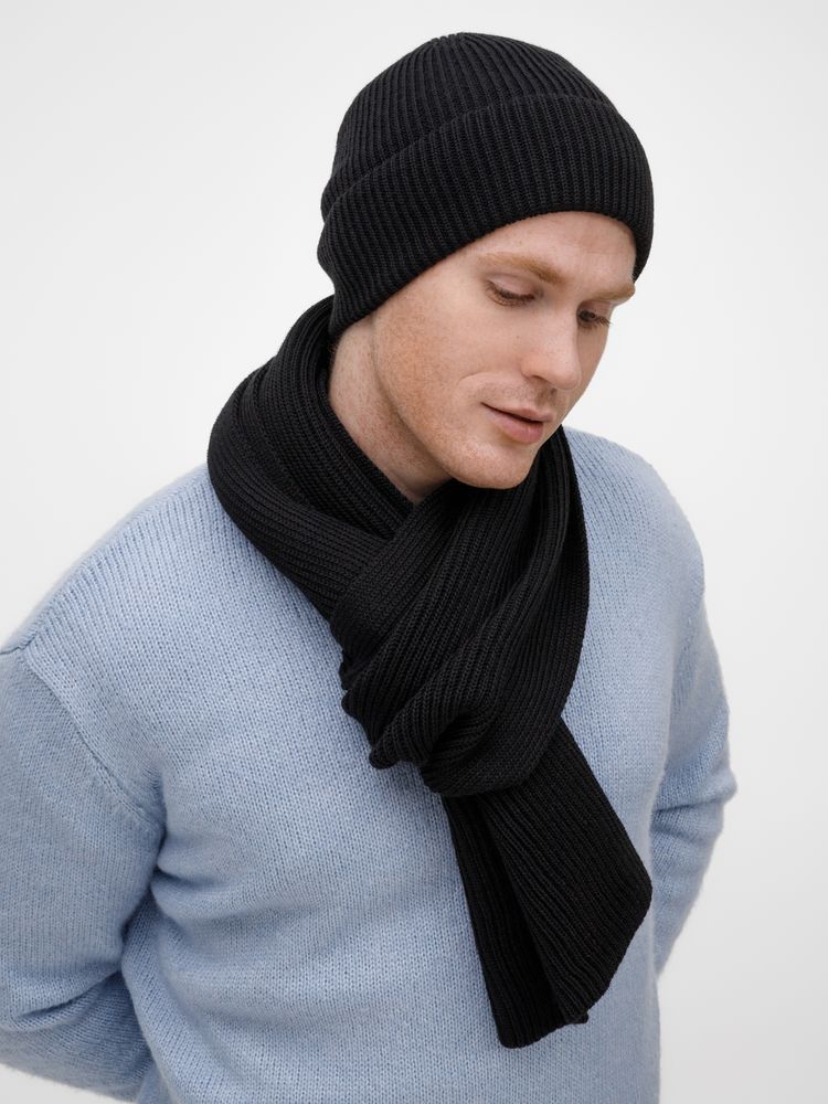 Шарф Nobilis Mono, черный