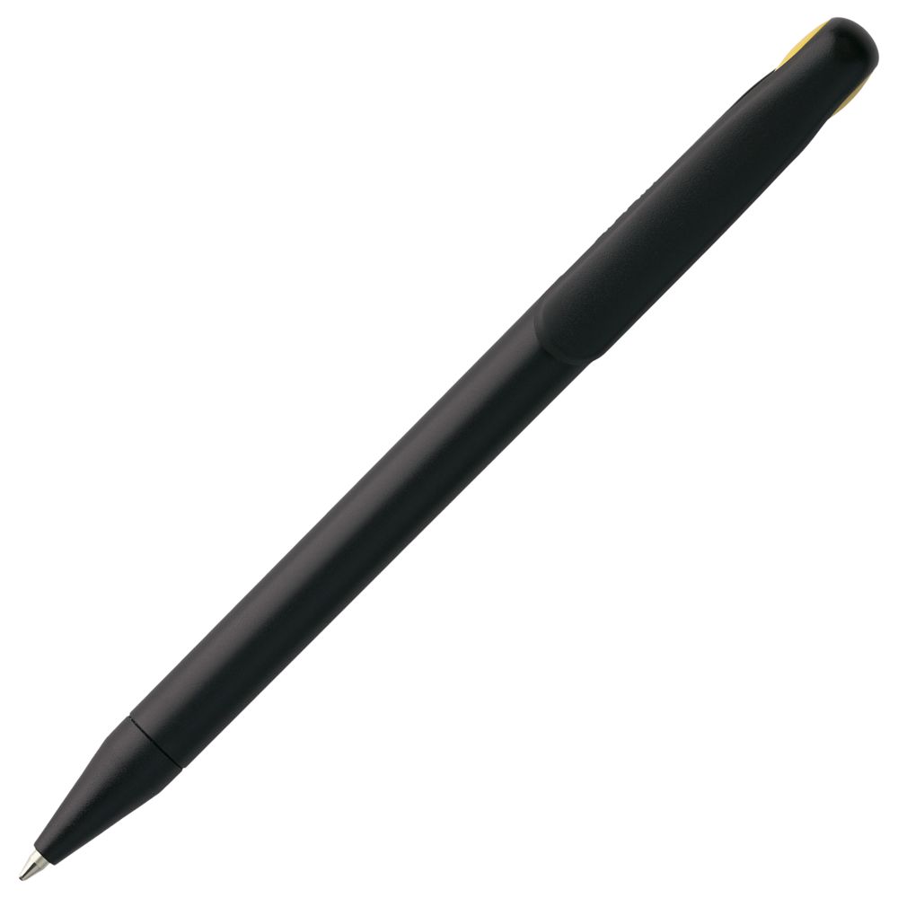 Ручка шариковая Prodir DS1 TMM Dot, черная с желтым Ручка шариковая Prodir DS1 TMM Dot, черная с желтым