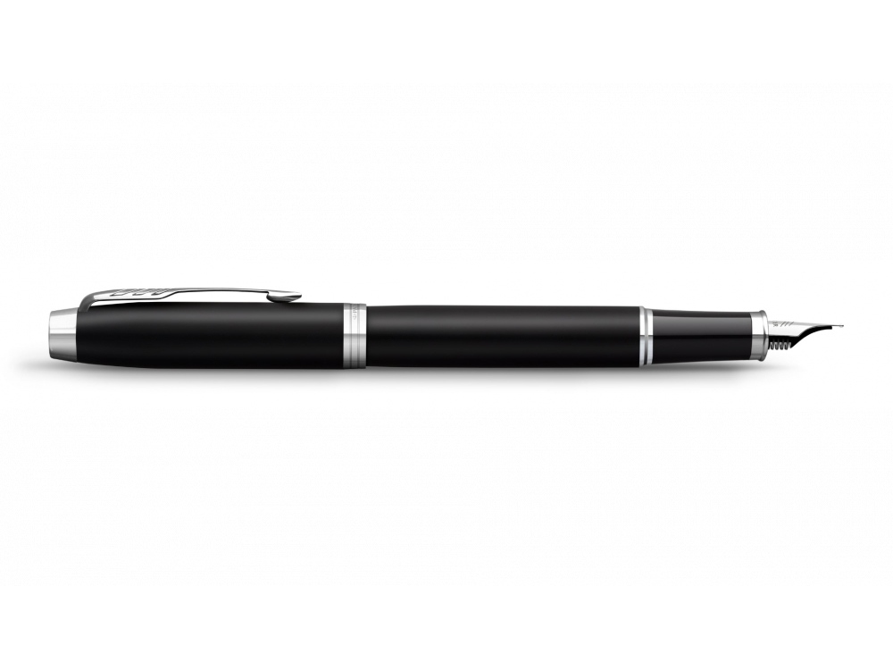 Перьевая ручка Parker IM Mat Black CT, перо: F, цвет чернил: blue, в подарочной упаковке. Перьевая ручка Parker IM Mat Black CT, перо: F, цвет чернил: blue, в подарочной упаковке.