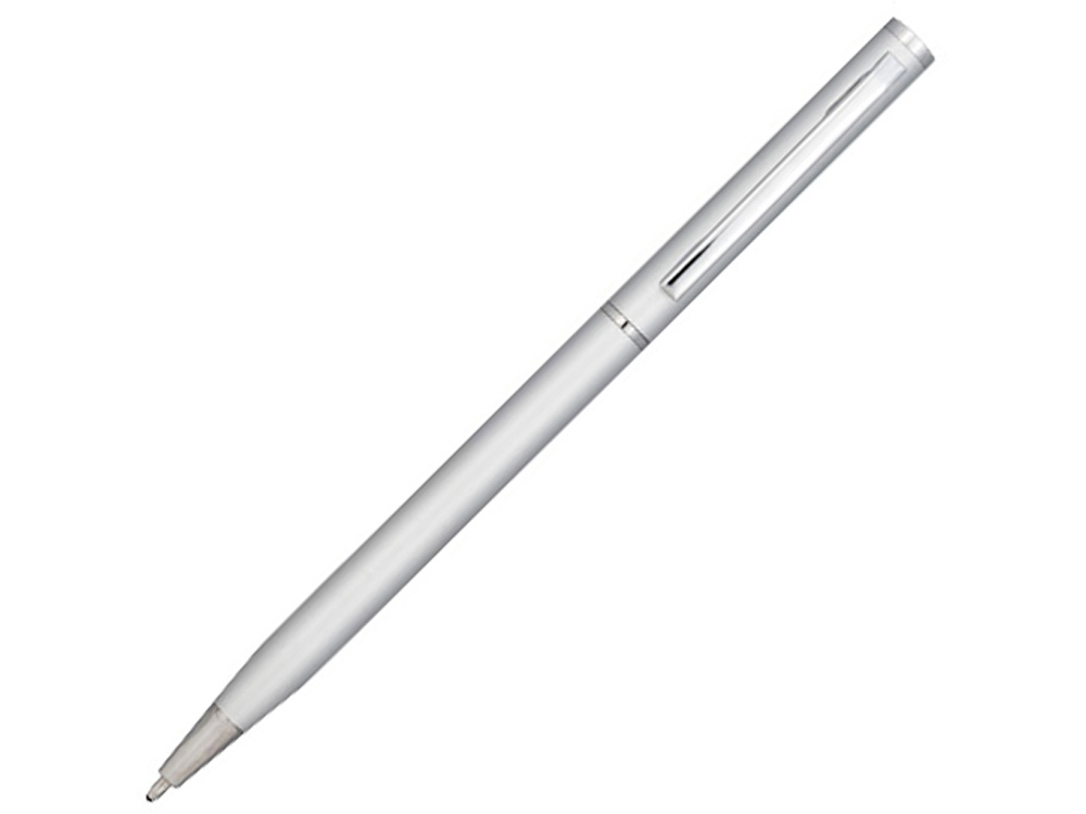 Ручка металлическая шариковая Slim, серый Ручка металлическая шариковая Slim, серый
