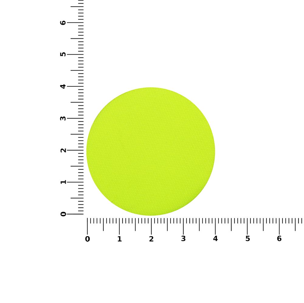 Наклейка тканевая Lunga Round, M, желтый неон