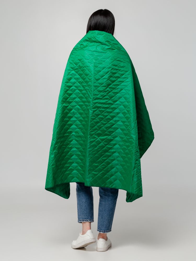 Плед-пончо для пикника SnapCoat, зеленый Плед-пончо для пикника SnapCoat, зеленый