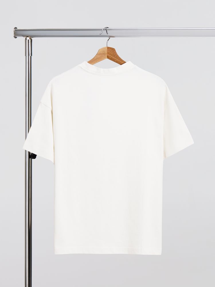 Футболка оверсайз унисекс Sinkopa, молочно-белая