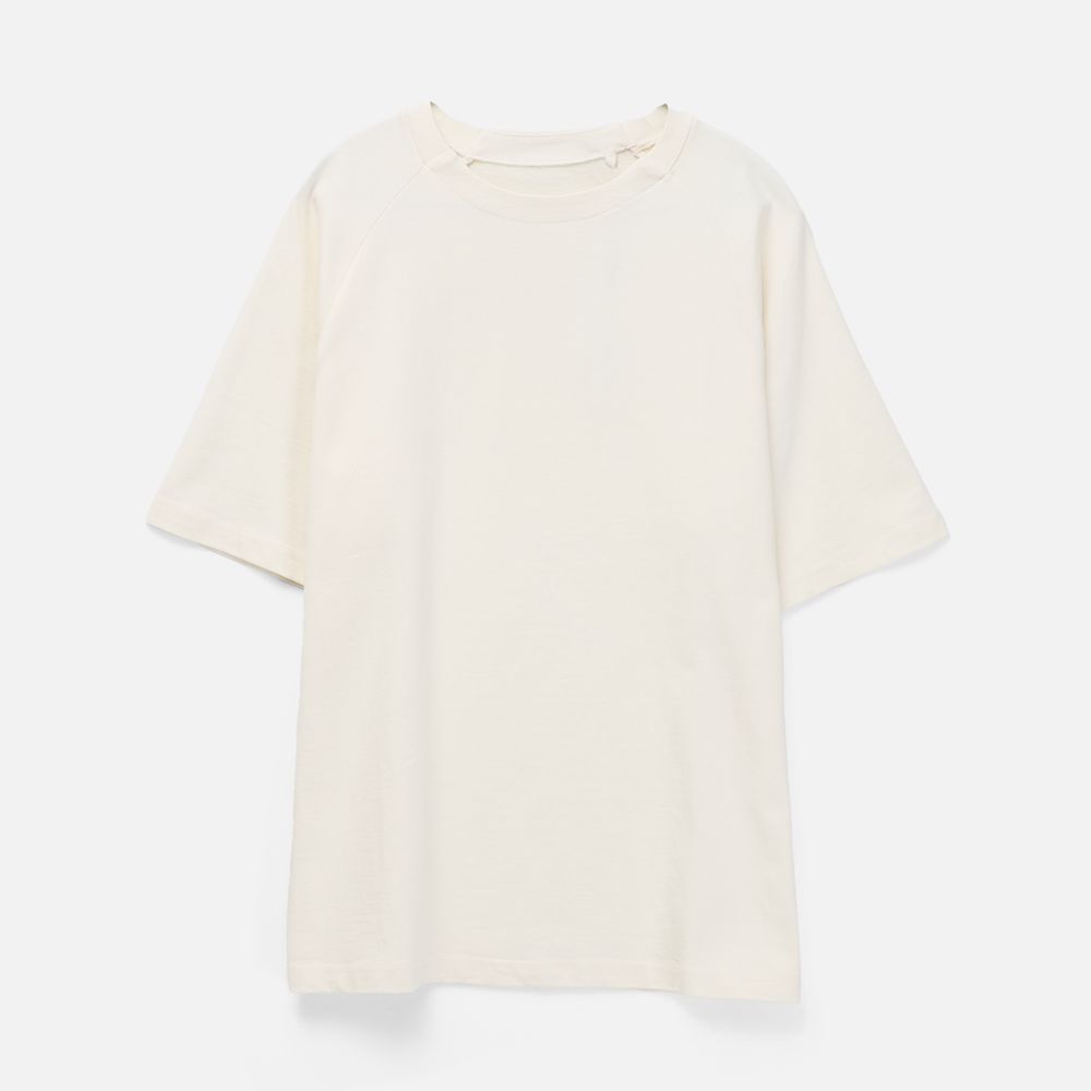 Футболка оверсайз унисекс Avenu, молочно-белая