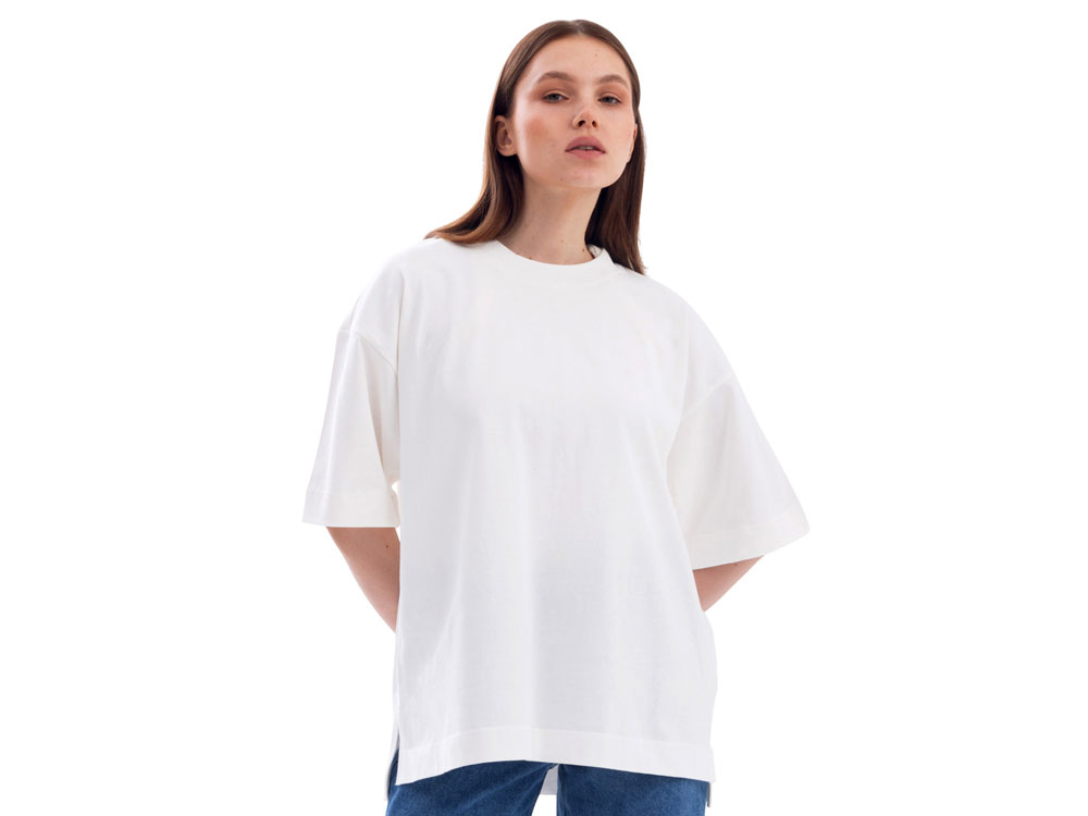 Футболка оверсайз Beta.01 унисекс, молочный