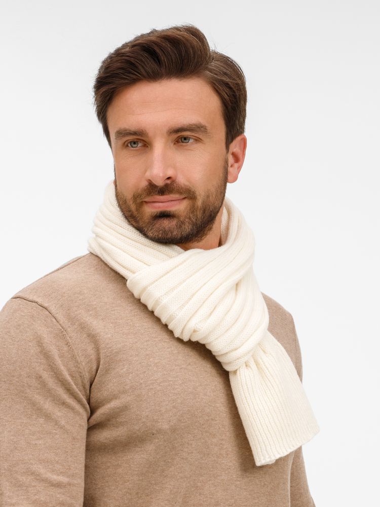 Шарф Bellish, белый (ванильный)