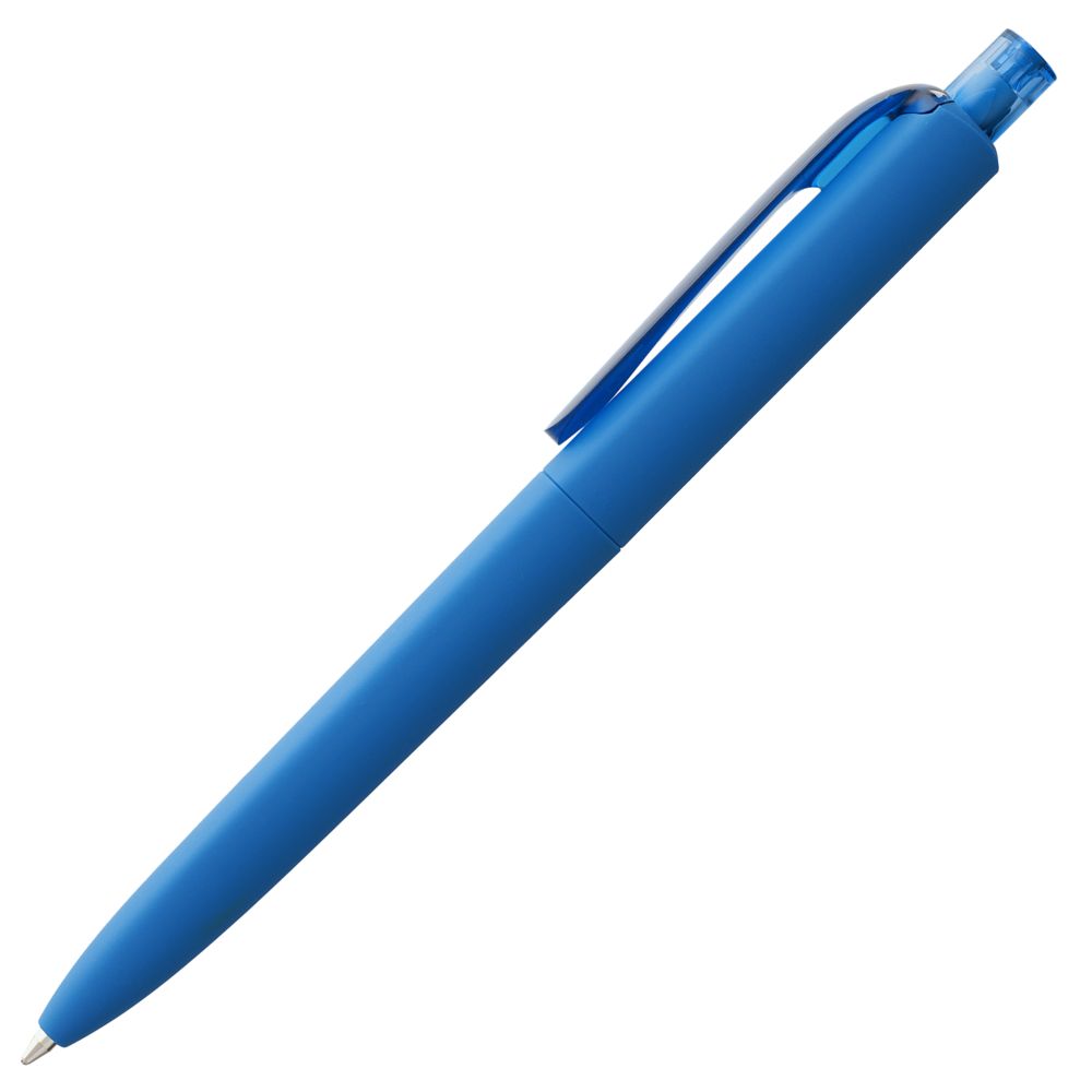 Ручка шариковая Prodir DS8 PRR-T Soft Touch, голубая Ручка шариковая Prodir DS8 PRR-T Soft Touch, голубая