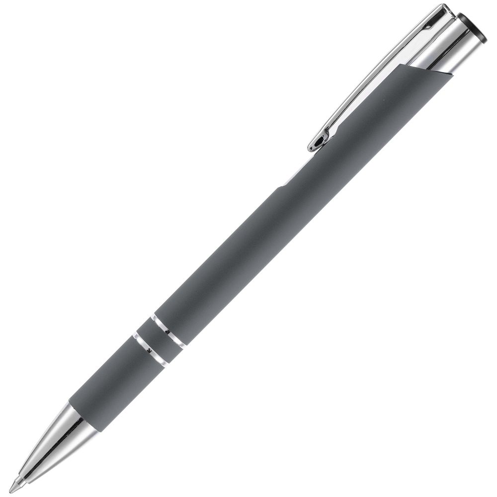 Ручка шариковая Keskus Soft Touch, серая Ручка шариковая Keskus Soft Touch, серая