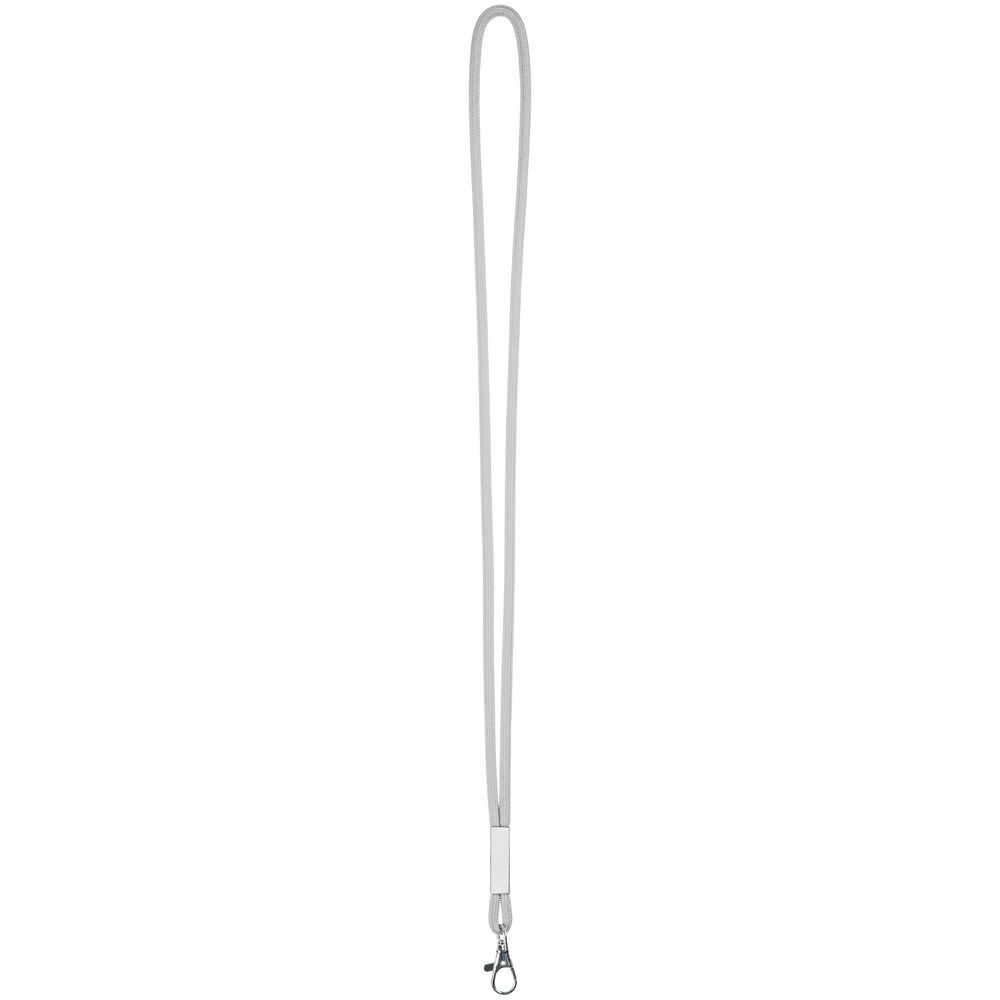 Шнурок для бейджа Tube Metal, серый