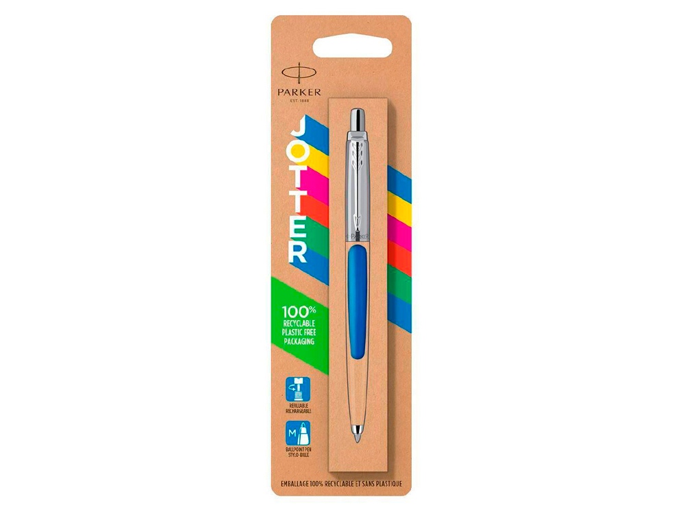 Шариковая ручка Parker Jotter ORIGINALS BLUE CT, стержень: M blue ЭКО-УПАКОВКА Шариковая ручка Parker Jotter ORIGINALS BLUE CT, стержень: M blue ЭКО-УПАКОВКА
