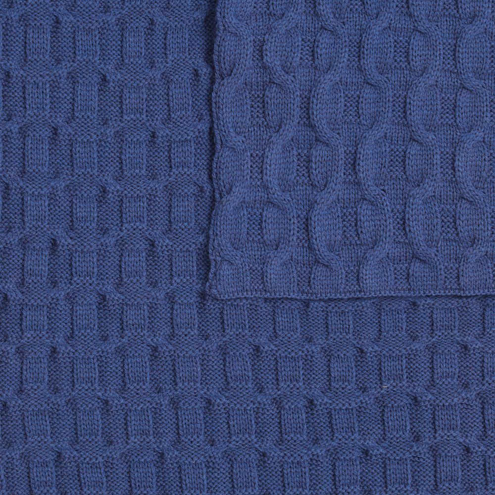 Плед Braidera, синий (черника)