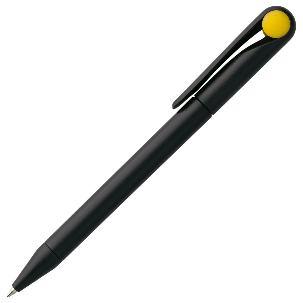 Ручка шариковая Prodir DS1 TMM Dot, черная с желтым Ручка шариковая Prodir DS1 TMM Dot, черная с желтым