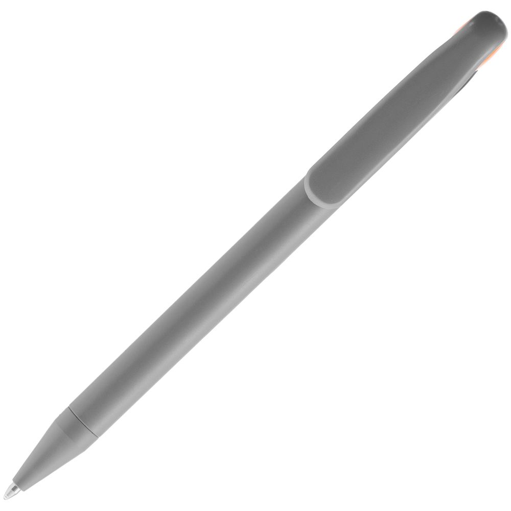 Ручка шариковая Prodir DS1 TMM Dot, серая с оранжевым Ручка шариковая Prodir DS1 TMM Dot, серая с оранжевым