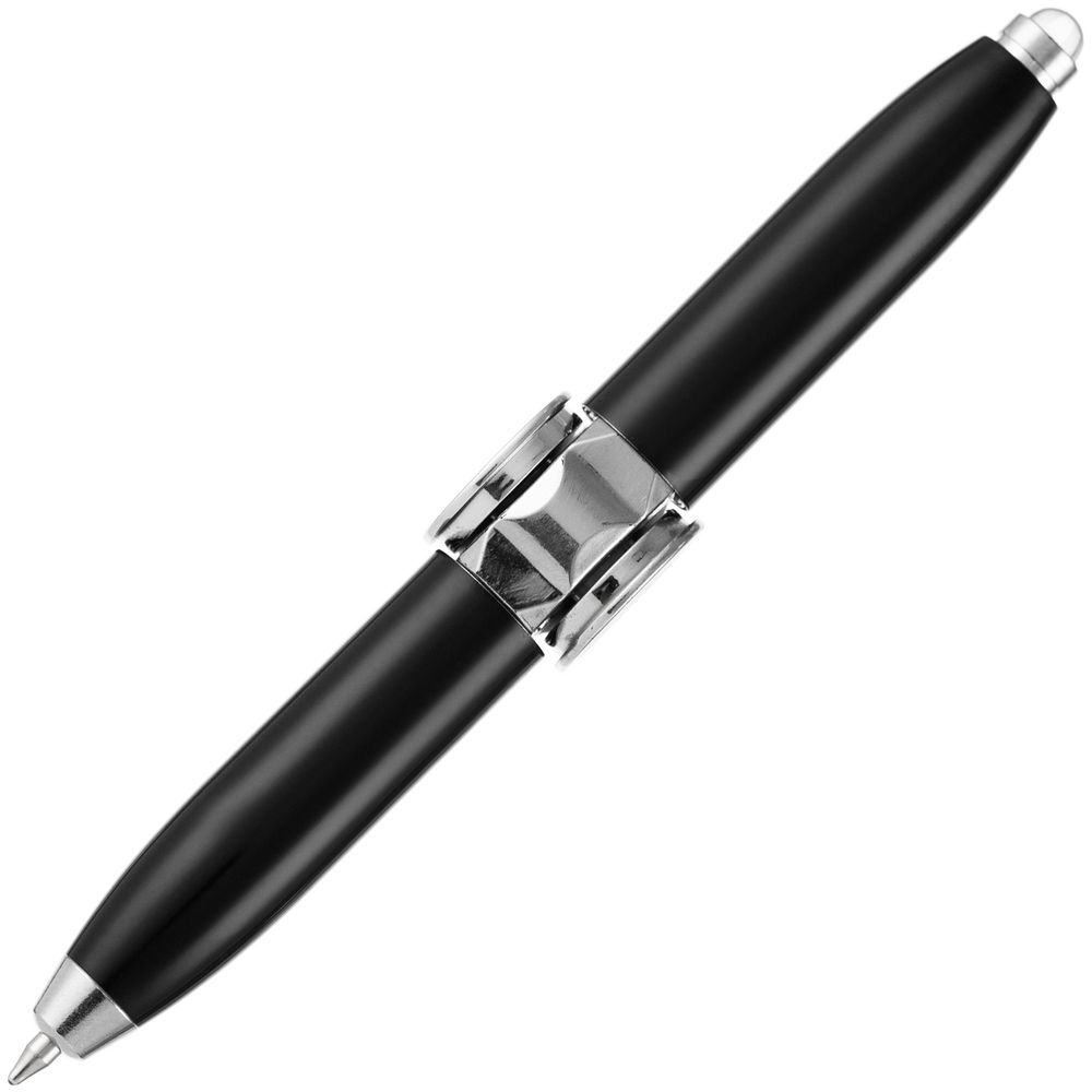 Ручка-спиннер Flipen с фонариком, черная Ручка-спиннер Flipen с фонариком, черная