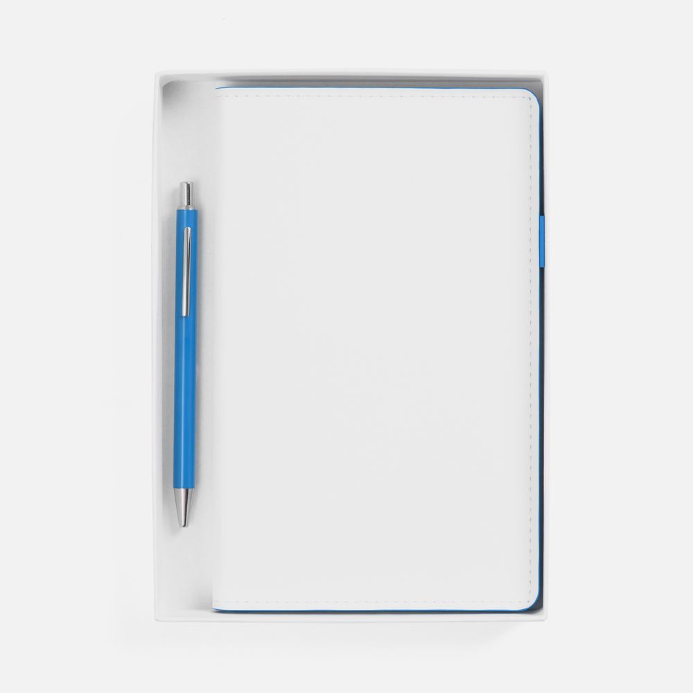 Набор White Shall, бело-голубой