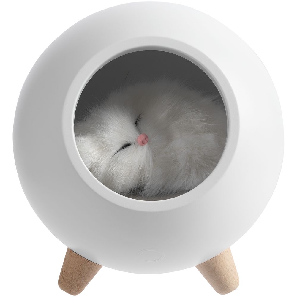 Беспроводная лампа-колонка Right Meow, белая Беспроводная лампа-колонка Right Meow, белая