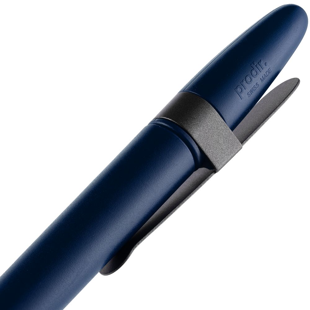 Ручка шариковая Prodir DS5 TSM Metal Clip, синяя с серым Ручка шариковая Prodir DS5 TSM Metal Clip, синяя с серым