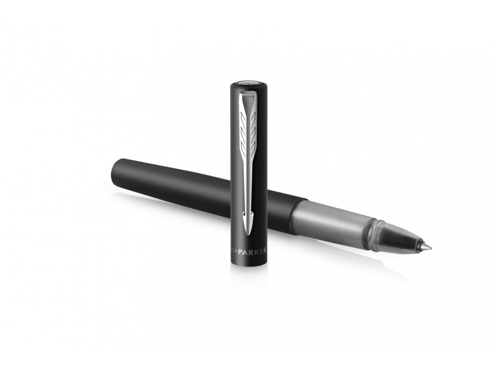 Ручка-роллер Parker Vector XL Black CT, стержень: F, цвет чернил:black, в подарочной упаковке Ручка-роллер Parker Vector XL Black CT, стержень: F, цвет чернил:black, в подарочной упаковке