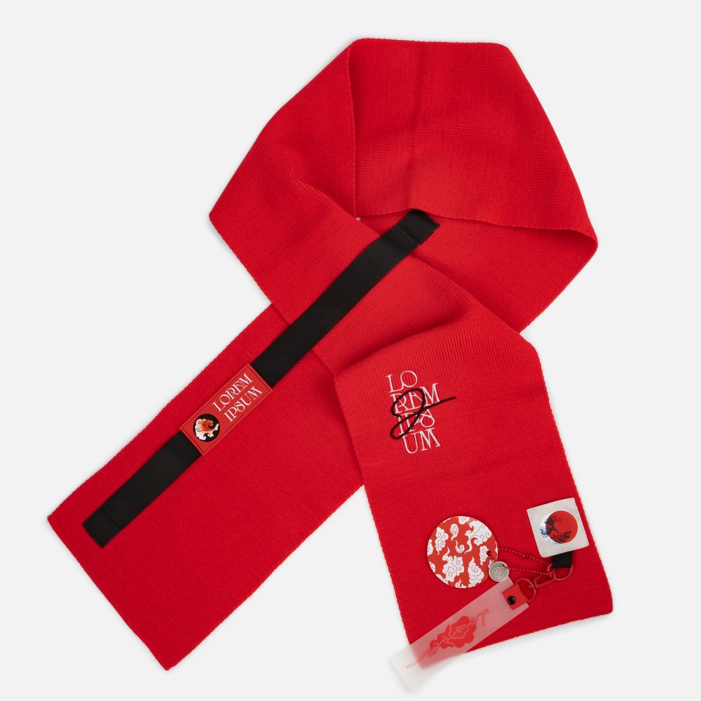 Шарф Urban Flow, красный