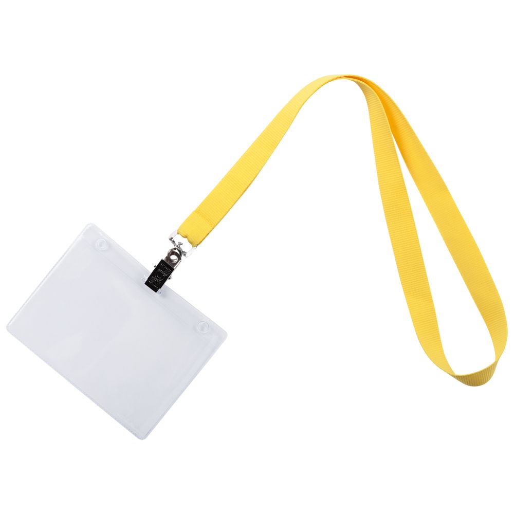 Лента для бейджа Neckband, желтая Лента для бейджа Neckband, желтая