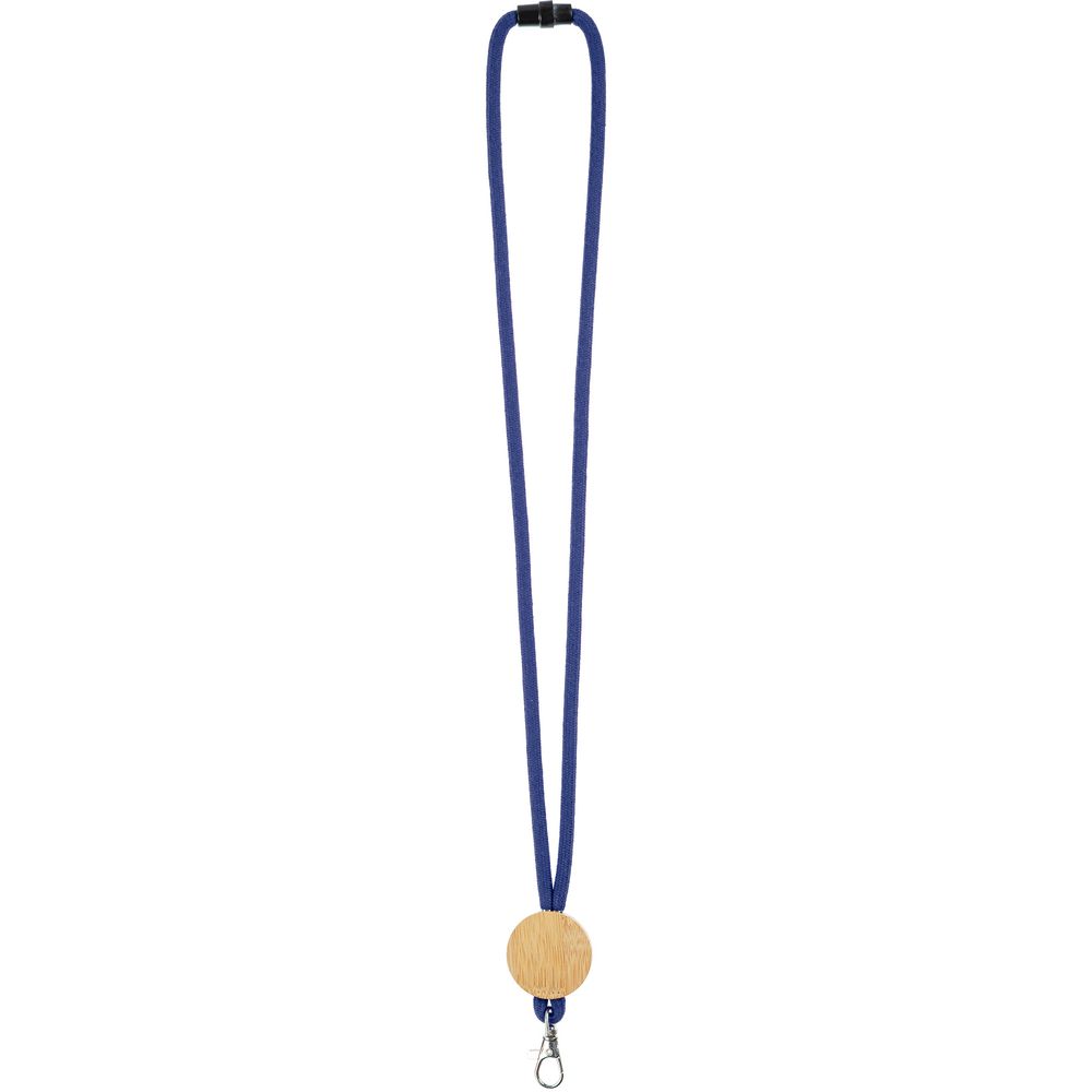 Шнурок для бейджа Tube Wood, синий