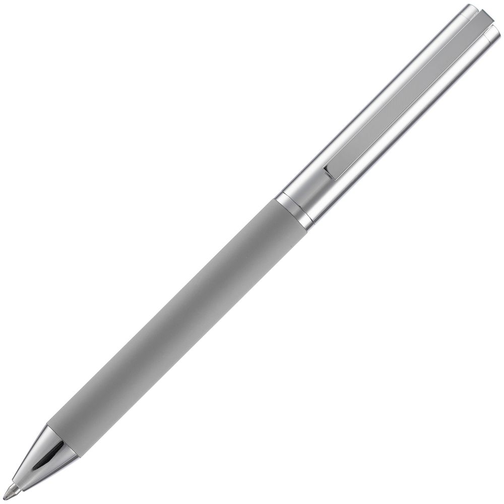 Ручка шариковая Eyeshot Soft Touch, серая Ручка шариковая Eyeshot Soft Touch, серая