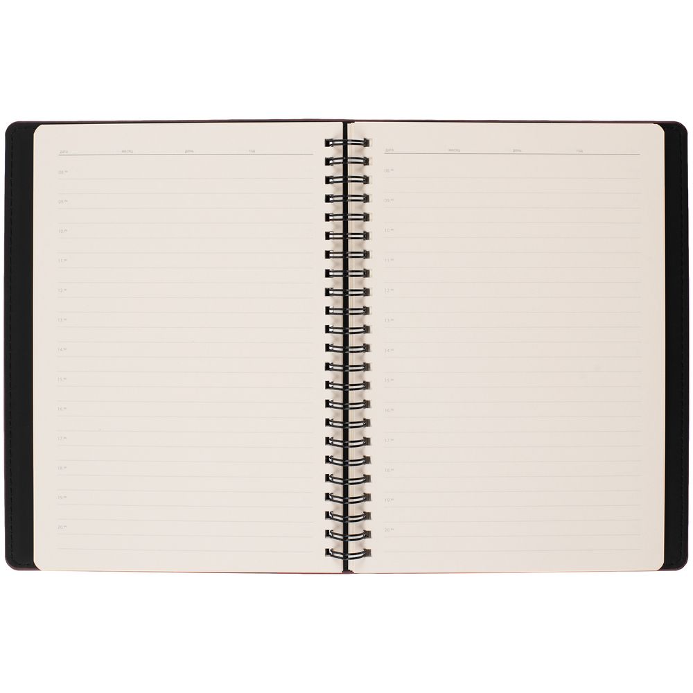 Ежедневник Spring Urban на заказ, недатированный, бордовый