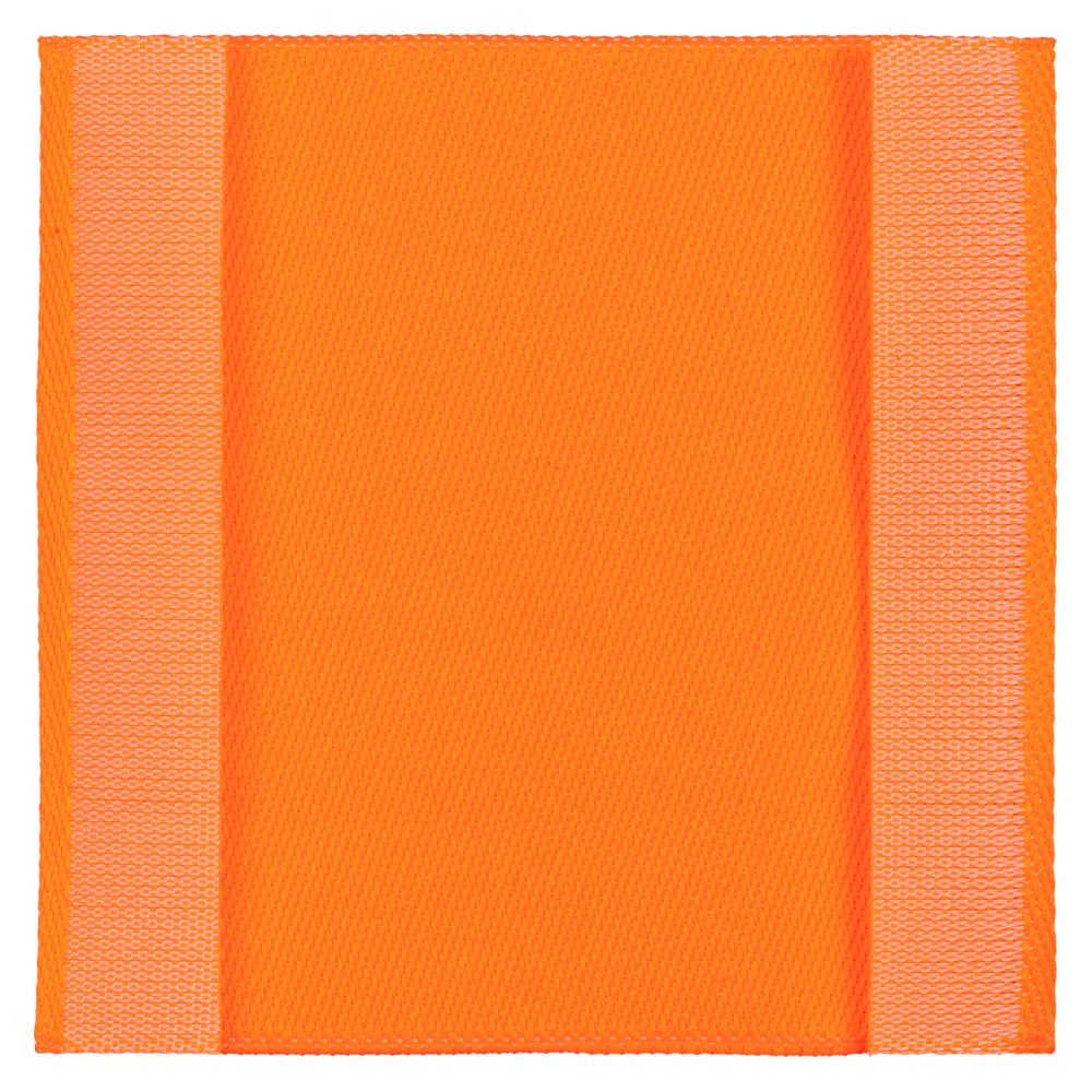 Лейбл тканевый Epsilon, L, оранжевый неон