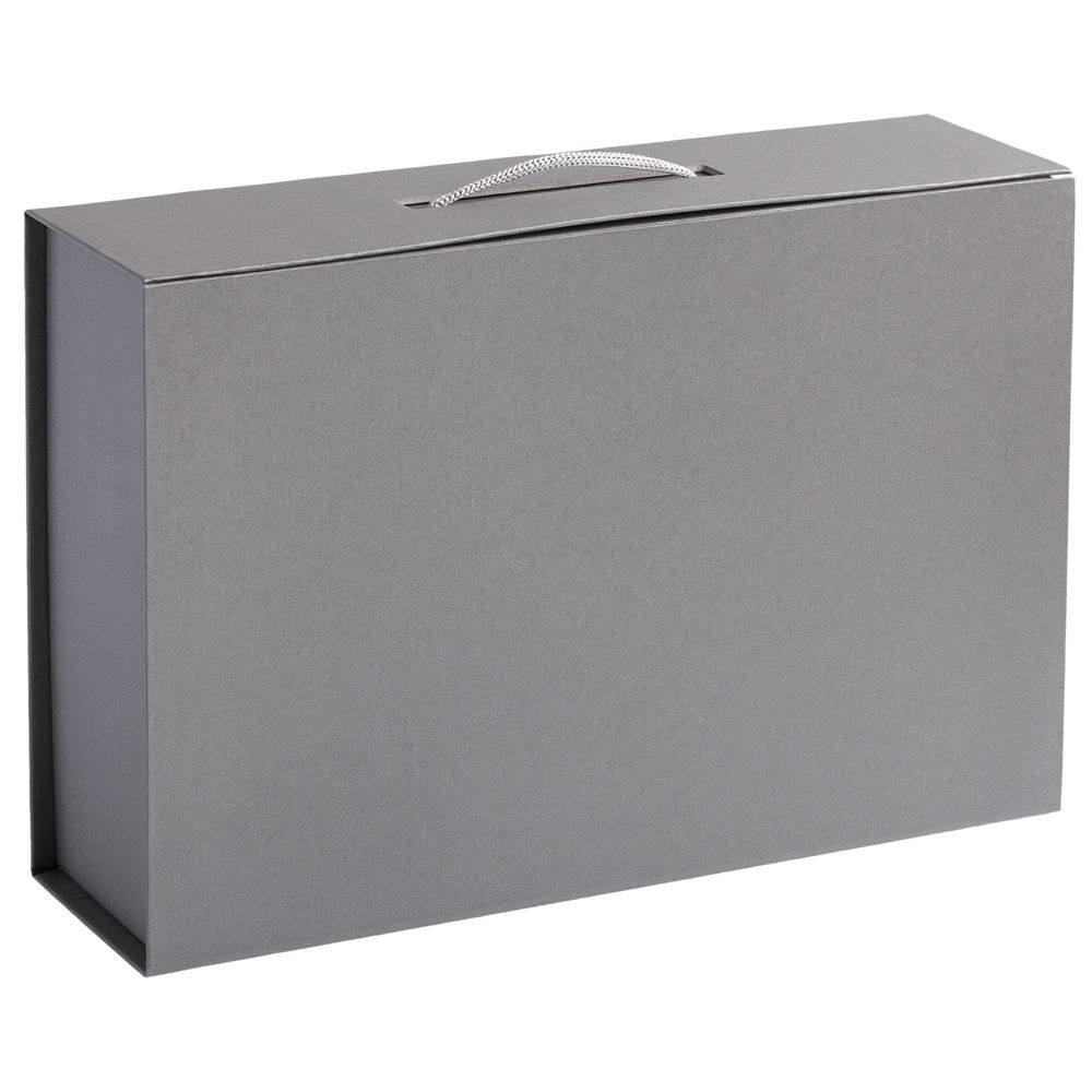Коробка Case, подарочная, серебристая Коробка Case, подарочная, серебристая