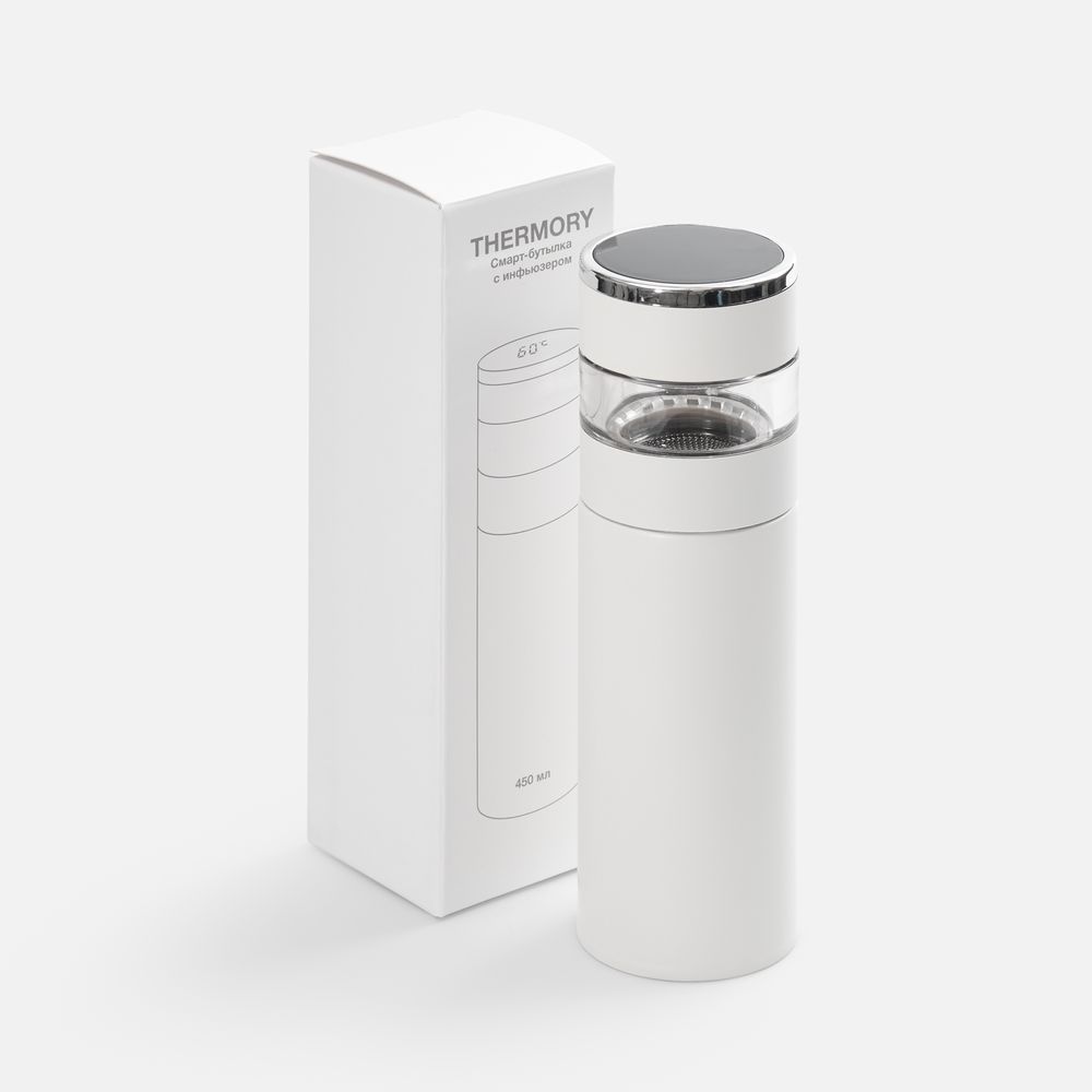 Смарт-бутылка с инфьюзером Thermory, белая