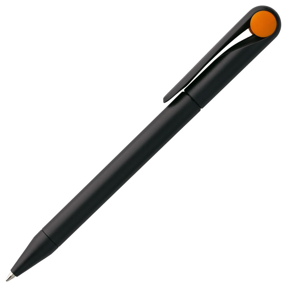 Ручка шариковая Prodir DS1 TMM Dot, черная с оранжевым Ручка шариковая Prodir DS1 TMM Dot, черная с оранжевым
