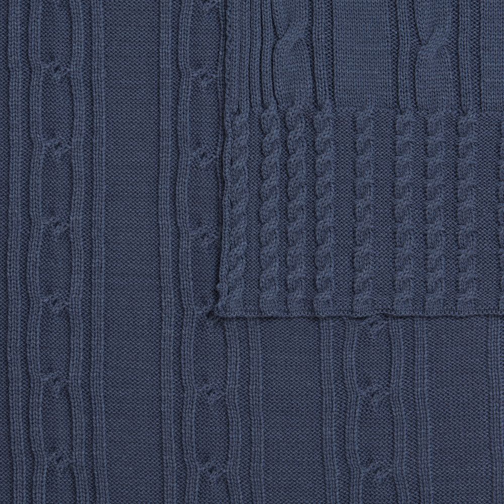 Плед Remitti, серо-синий (сланец)