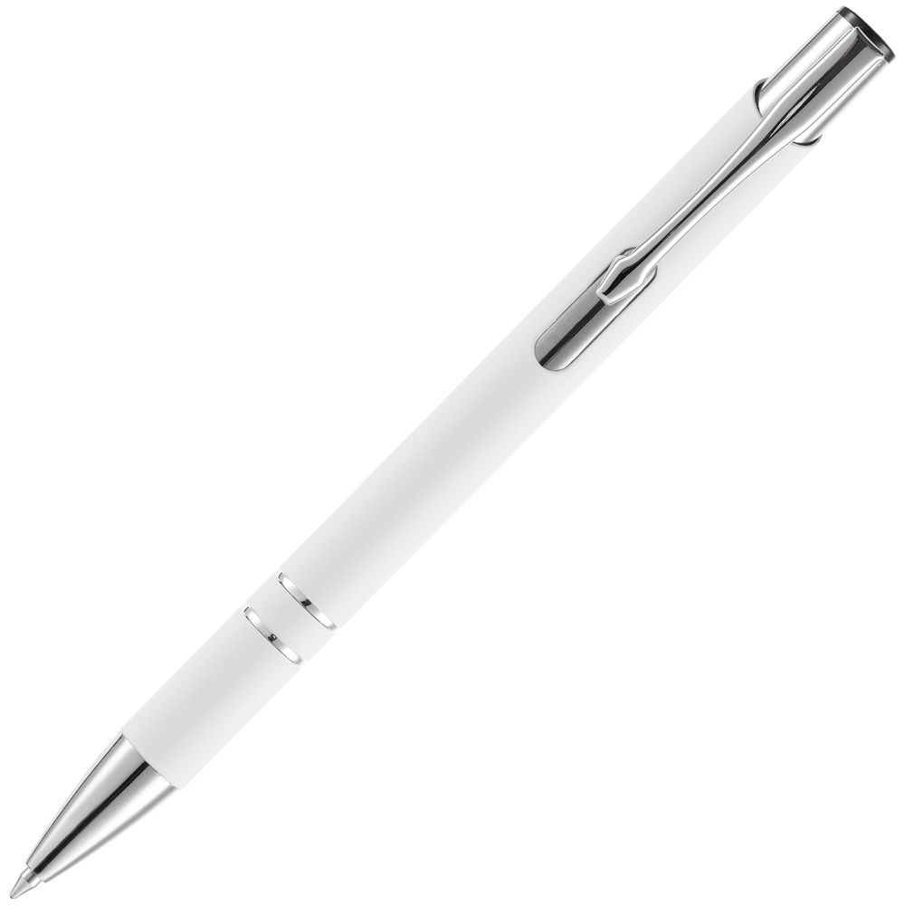 Ручка шариковая Keskus Soft Touch, белая Ручка шариковая Keskus Soft Touch, белая