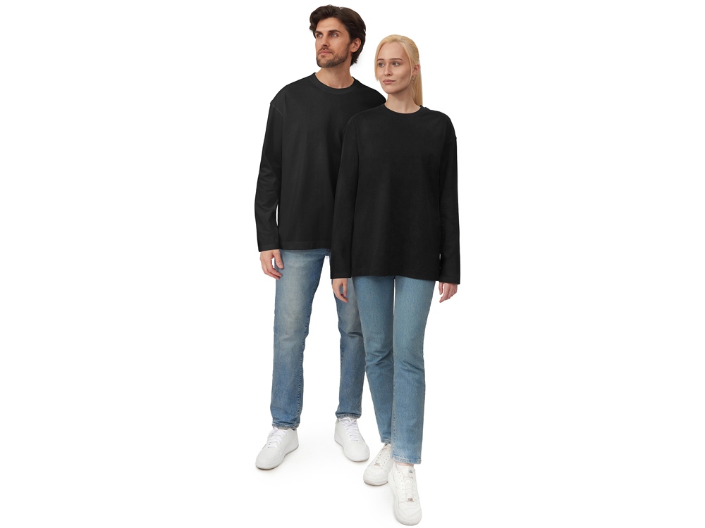 Лонгслив оверсайз Berlin унисекс, черный